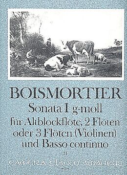 Joseph Bodin de Boismortier Notenblätter Sonate g-Moll Nr.1 op.34,1