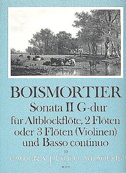 Joseph Bodin de Boismortier Notenblätter Sonata G-Dur Nr.2 op.34,2