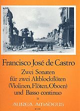 Francisco Jose de Castro Notenblätter 2 Sonaten aus op.1