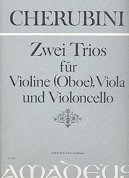Luigi Cherubini Notenblätter 2 Trios