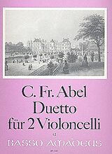 Friedrich Abel Notenblätter Duetto für 2 Violoncelli