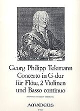 Georg Philipp Telemann Notenblätter Konzert in G-Dur für Sopran