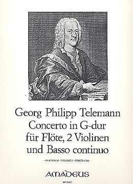 Georg Philipp Telemann Notenblätter Konzert in G-Dur für Sopran