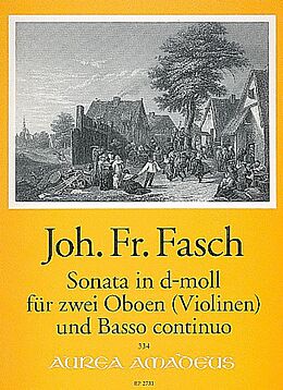 Johann Friedrich Fasch Notenblätter Sonate d-Moll