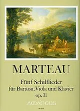 Henri Marteau Notenblätter 5 Schilflieder op.31
