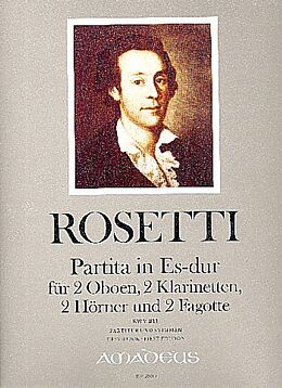 Antonio (Franz Anton Rössler) Rosetti Notenblätter Partita Es-Dur RWVB11
