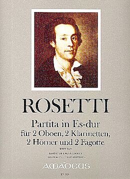 Antonio (Franz Anton Rössler) Rosetti Notenblätter Partita Es-Dur RWVB19