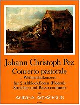 Johann Christoph Pez Notenblätter Concerto Pastorale