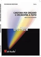 Kees Schoonenbeek Notenblätter Canzona per organo e orchestra