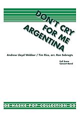 Andrew Lloyd Webber Notenblätter DONT CRY FOR ME ARGENTINIAFUER
