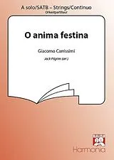 Giacomo Carissimi Notenblätter O ANIMA FESTINA FOR