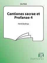 Henk Badings Notenblätter CANTIONES SACRAE ET PROFANAE VOL.4