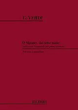 Giuseppe Verdi Notenblätter O signore dall tetto natìo für gem Chor