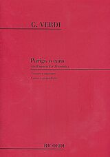 Giuseppe Verdi Notenblätter Parigi o cara per tenore e