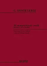  Notenblätter 12 COMPOSIZIONI VOCALI PROFANE E