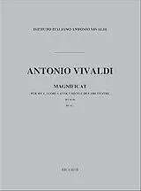 Antonio Vivaldi Notenblätter Magnificat per soli, 2 cori à 4 voci