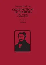 Gaetano Donizetti Notenblätter Composizioni da camera vol.1