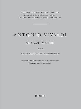 Antonio Vivaldi Notenblätter Stabat Mater RV621