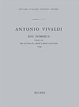 Antonio Vivaldi Notenblätter Nisi Dominus per contralto e archi