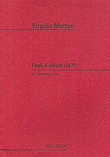 Virgilio Mortari Notenblätter Fogli dalbum