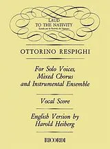 Ottorino Respighi Notenblätter Laud To The Nativity for soloists