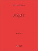 Salvatore Sciarrino Notenblätter Dun faune per flauto in sol e
