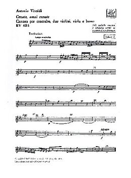 Antonio Vivaldi Notenblätter Cessate omai cessate RV684