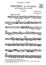 Antonio Vivaldi Notenblätter Concerto si minore F.III-9 per