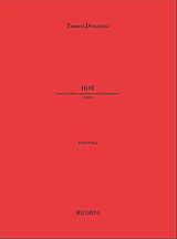 Franco Donatoni Notenblätter Hot per sassofono sopranino e 6 instrumenti