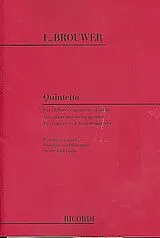 Leo Brouwer Notenblätter Quintett für Gitarre und