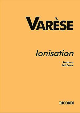 Edgar Varèse Notenblätter Ionisation for percussion