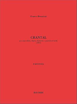 Franco Donatoni Notenblätter Chantal