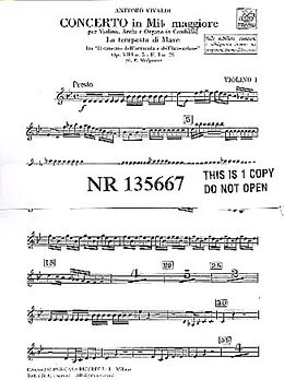 Antonio Vivaldi Notenblätter Konzert Es-Dur op.8,5 F.I-26