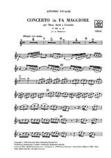 Antonio Vivaldi Notenblätter Konzert F-Dur RV457 für Oboe