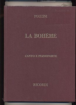 Giacomo Puccini Notenblätter La Bohème