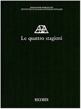 Antonio Vivaldi Notenblätter Le 4 Stagioni