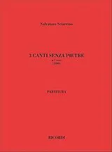 Salvatore Sciarrino Notenblätter 3 Canti senza Pietre