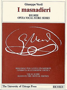 Giuseppe Verdi Notenblätter I masnadieri Klavierauszug (it)