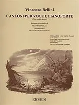 Vincenzo Bellini Notenblätter Canzoni per voce medio-grave