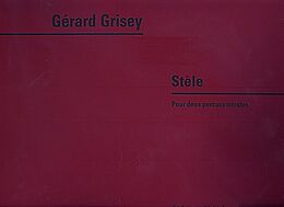 Gérard Grisey Notenblätter Stele for 2 bass drums