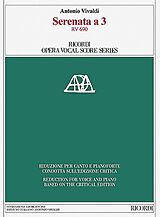 Antonio Vivaldi Notenblätter Serenata a 3 RV690