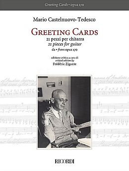 Mario Castelnuovo-Tedesco Notenblätter Greeting Cards