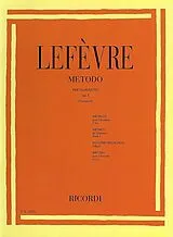 Jean Xavier Lefèvre Notenblätter Metodo per clarinetto vol.1