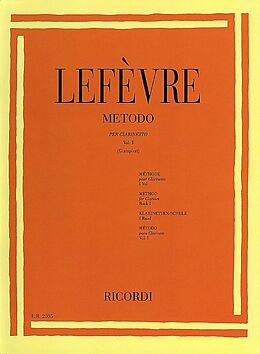 Jean Xavier Lefèvre Notenblätter Metodo per clarinetto vol.1