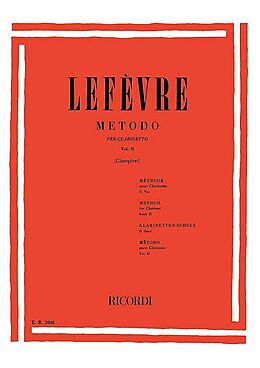 Jean Xavier Lefèvre Notenblätter Metodo per clarinetto vol.2