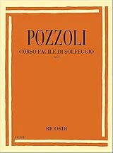 Ettore Pozzoli Notenblätter Corso facile di solfeggio vol.1