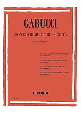 Agostino Gabucci Notenblätter 20 mittelschwere Etüden für Klarinette