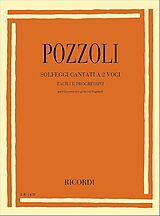 Ettore Pozzoli Notenblätter Solfeggi cantati à 2 voci