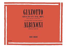 Tomaso Albinoni Notenblätter Adagio sol minore per organo