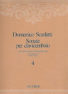 Domenico Scarlatti Notenblätter Sonate per clavicembalo